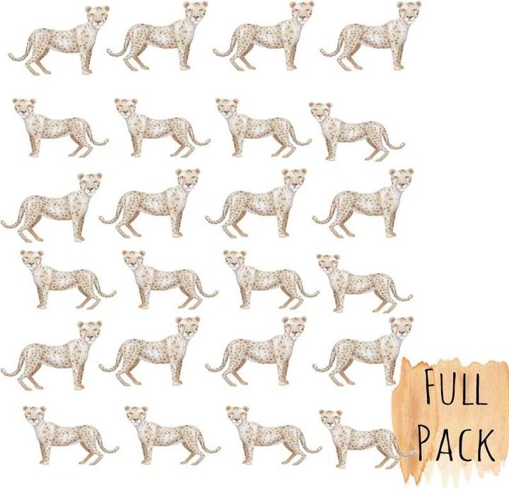 Immagine prodotto Little Rae Prints Set di adesivi murali Leopardo