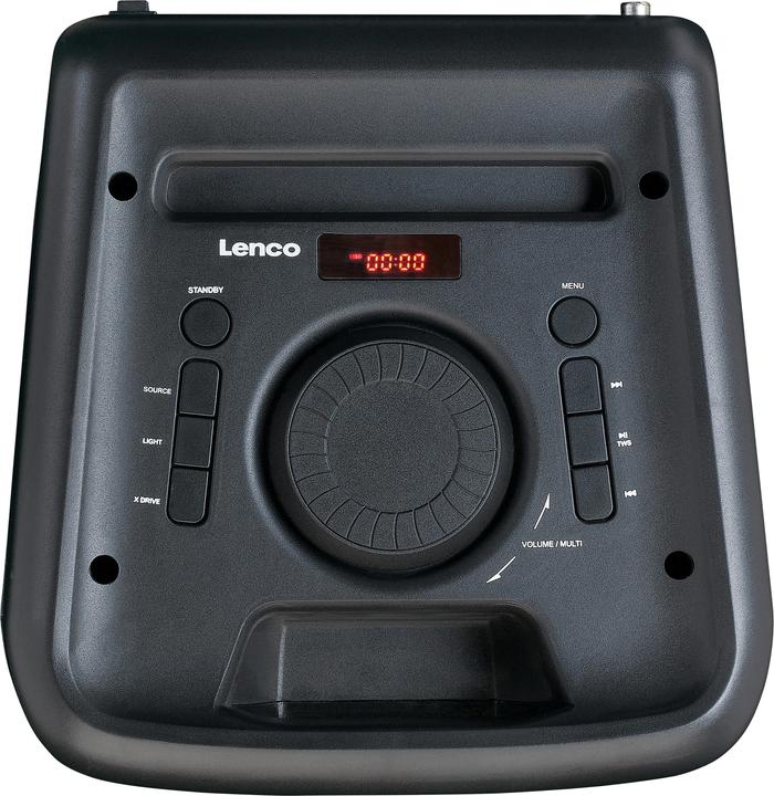 Actual product image Lenco PA-200BK PA System (8 h, Electrical connection, Battery operated)