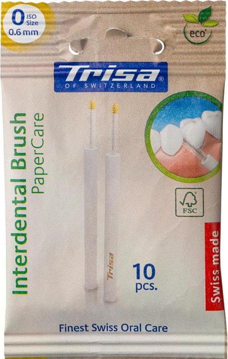 Actual product image Trisa Interdental Brus PaperCar ISO 0 10 (10 x, 0.60 mm)