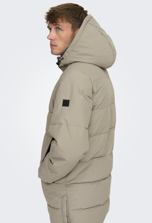 Image du produit Only & Sons Capuche amovible Poignets côtelés Manteau Doudoune (S)