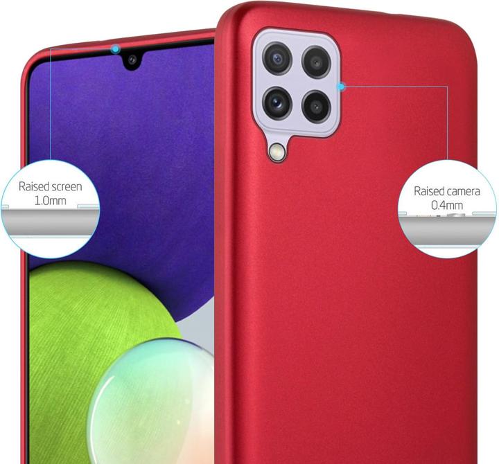 Produktbild Cadorabo TPU Matt Metallic Hülle (Samsung Galaxy M22, Samsung Galaxy A22, Samsung Galaxy A32)