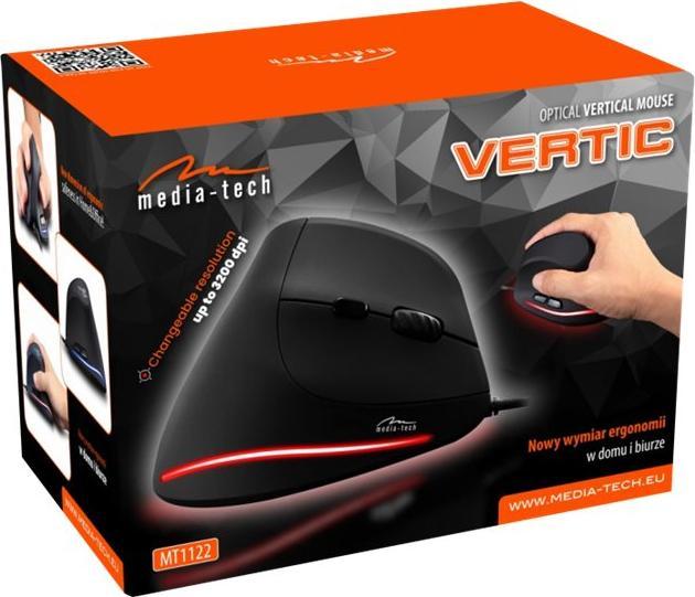 Produktbild Media-Tech Vertical mouse for work VERTIC MT1122 (Kabelgebunden)