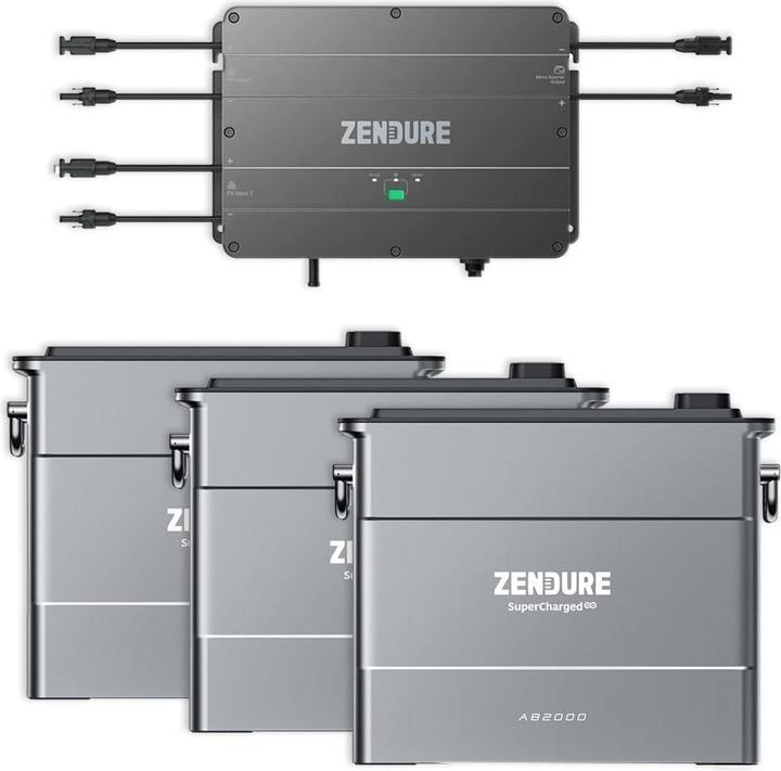 Produktbild Zendure SolarFlow Set 5,76kWh Smart PV Hub mit 3x AB2000 Erweiterungsbatterie