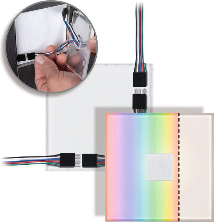 Produktbild Paulmann LumiTiles Square Basisset (RGBW, 1 cm, Indoor)