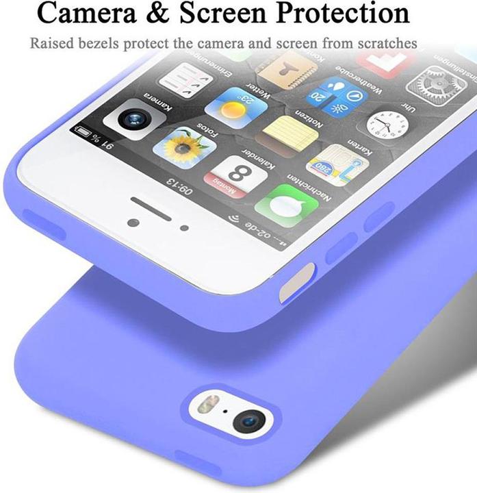 Actual product image Cadorabo TPU Liquid Silicone Case Cover (Apple iPhone 5)