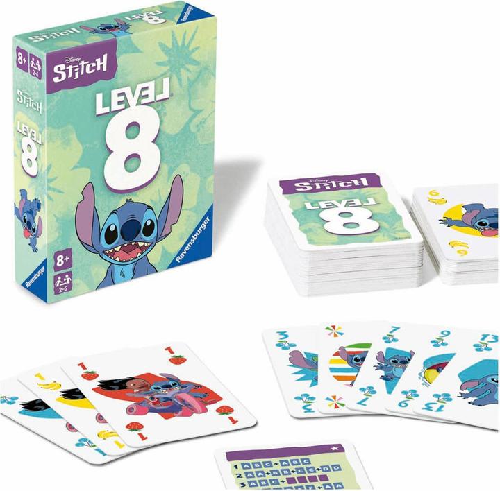 Produktbild Ravensburger 24700 - Disney Stitch Level 8 - Das beliebte Kartenspiel für 2-6 Spieler und (Niederländisch, Englisch)
