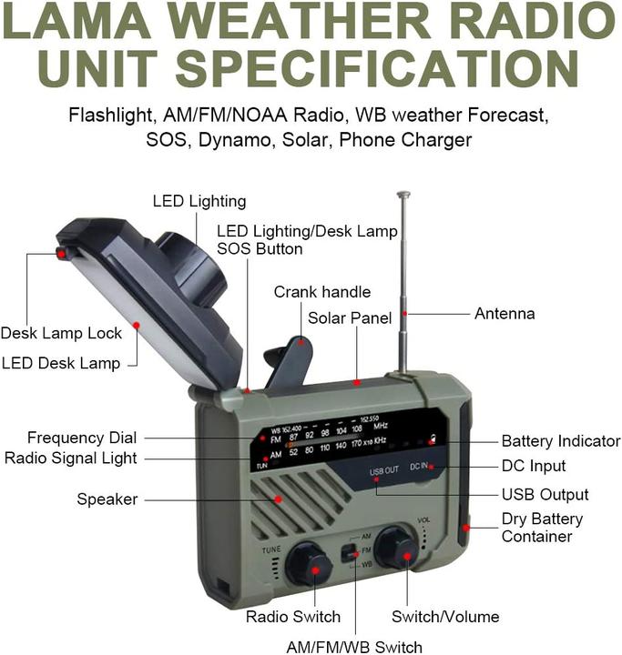 Produktbild Lamar Solar Radio AM/FM