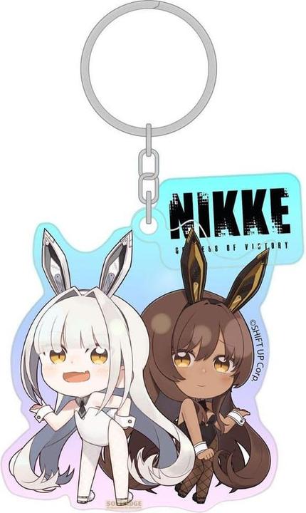Image du produit Sakami Goddess of Victory: Nikke Acryl Schlüsselanhänger Blanc & Noir Holographic 7 cm