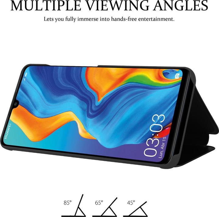 Actual product image Cadorabo Smart View Mirror Book Case for Huawei P30 LITE (Huawei P30 Lite)