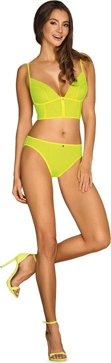 Produktbild Obsessive Neonia top & thong yellow L/XL (L)
