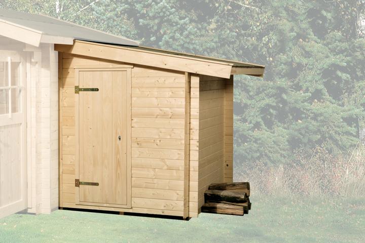 Actual product image Weka Holzbau Attachment shed for classic plug-in system size 1, 28 mm