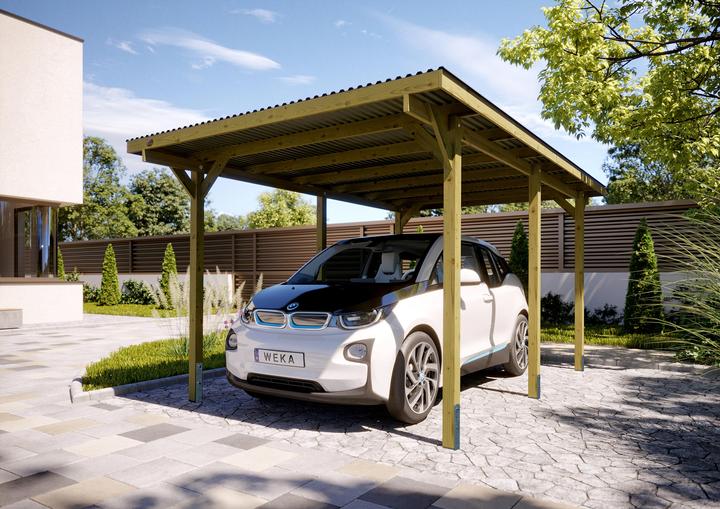Weka Holzbau Einzelcarport 606 Gr.1