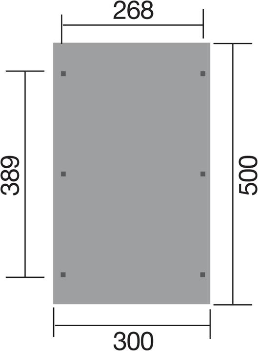 Produktbild Weka Holzbau Einzelcarport 606 Gr.1