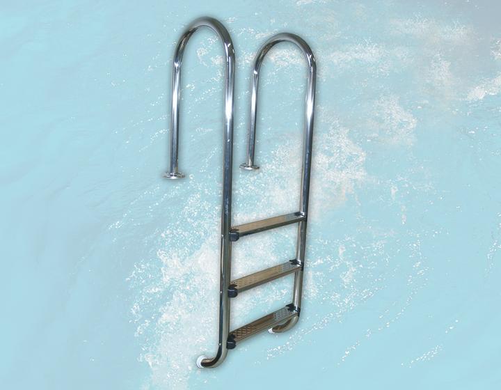 Actual product image Weka Holzbau Stainless steel hanging ladder