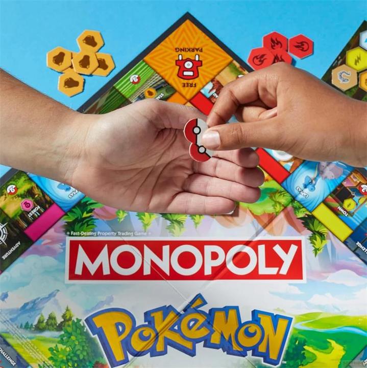 Actual product image Hasbro Monopoly Pokémon Edition Board Game - English Version (English)
