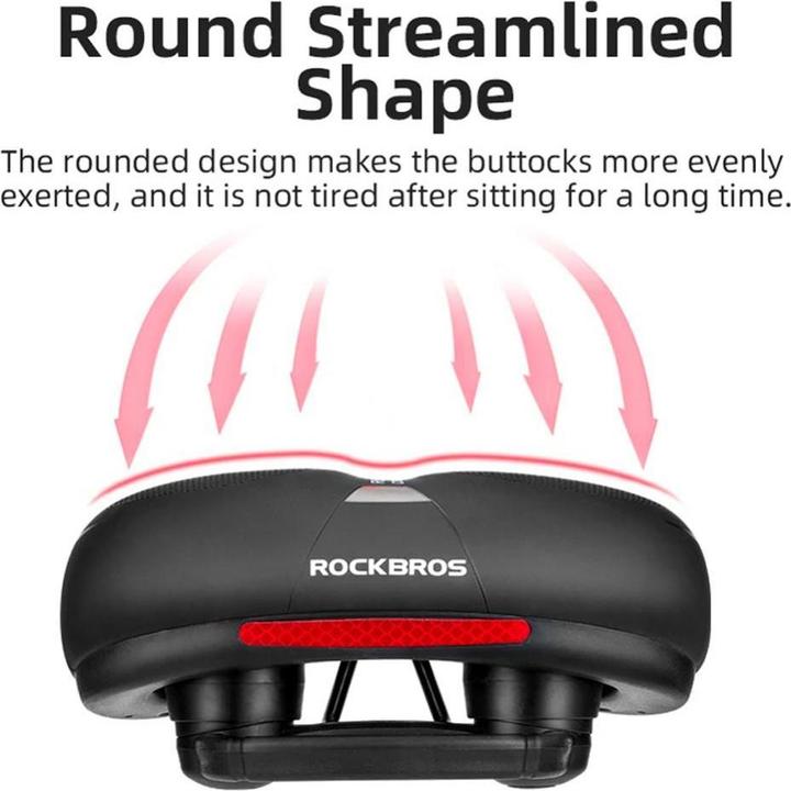 Image du produit Rockbros Selle de vélo AQ-6090R - noir et rouge