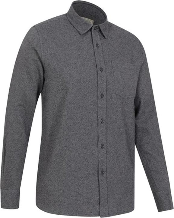 Actual product image Mountain Warehouse Mens Bamford Melange Shirt (XS)