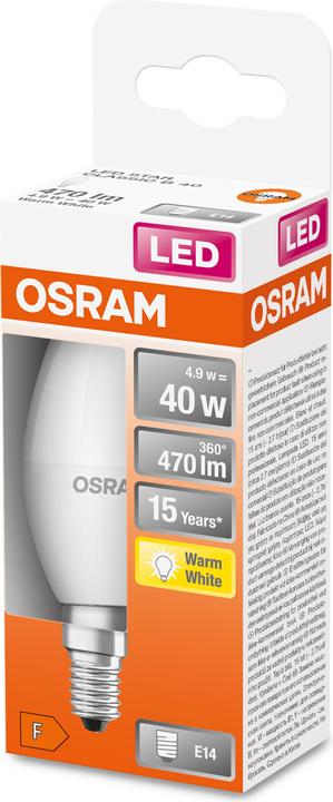 Produktbild Osram Led Star Classic B (E14, 40 W, 470 lm, 1 x, F)
