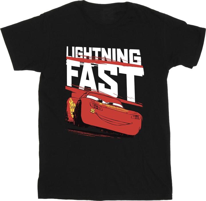 Actual product image Cars Boys Lightning Fast Cotton T-Shirt (128)