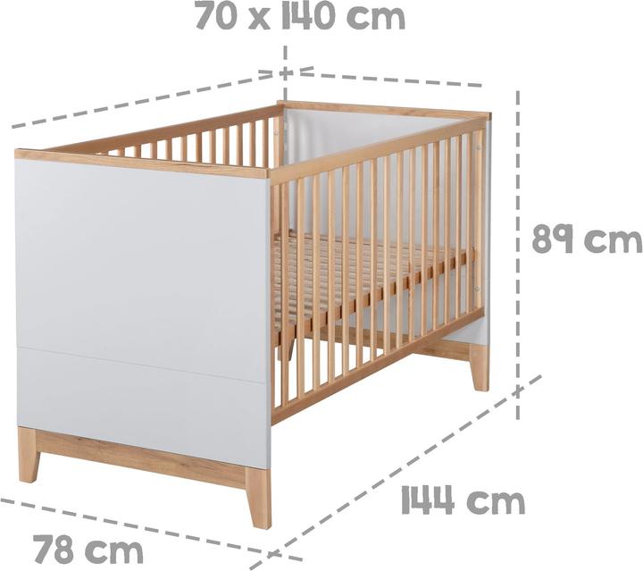 Produktbild Roba Caro (Babybett, Wickelkommode, Kinderkleiderschrank)