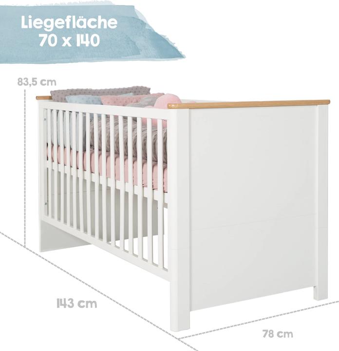Produktbild Roba Ava (Babybett, Wickelkommode, Kinderkleiderschrank)