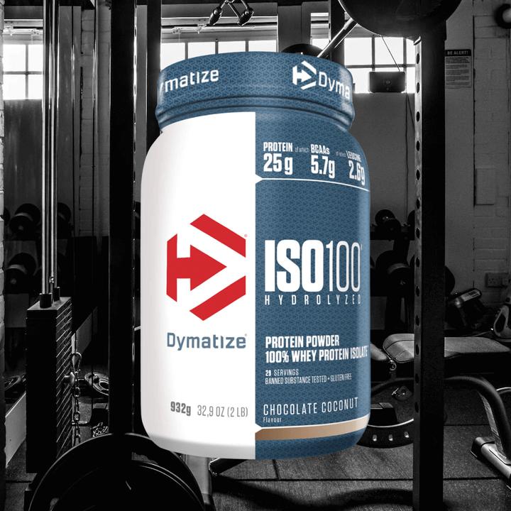 Actual product image Dymatize ISO 100 (Chocolate coconut, 1 pcs., 932 g)