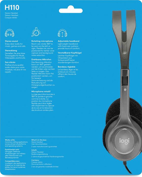 Actual product image Logitech H110 (Cable)