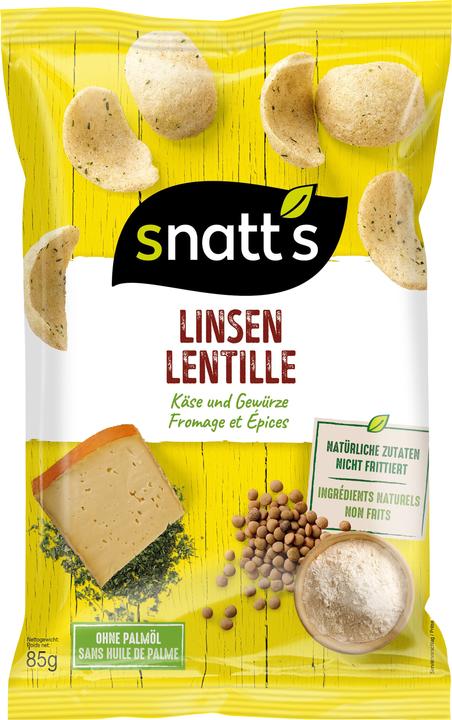 Image du produit Snatt's Chips de lentilles au fromage et aux herbes 85g (85 g)