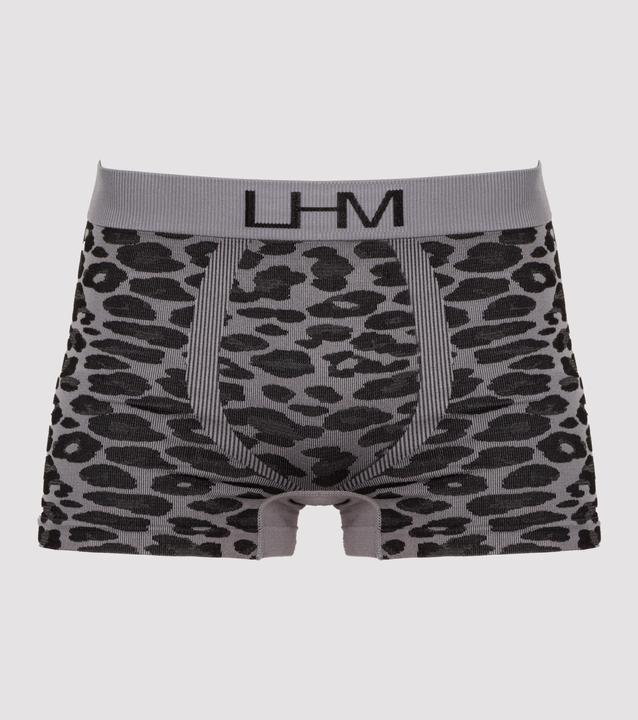Produktbild Lovehoney Wild Thing Grey Leopard Print Seamless Boxer Shorts S/M (S/M)