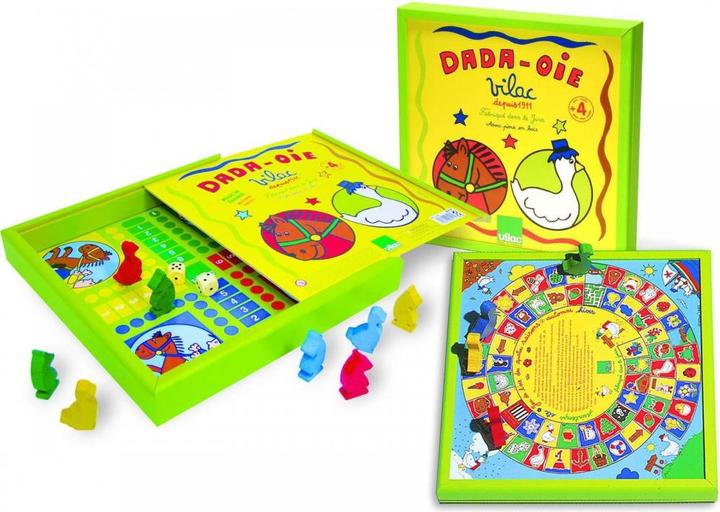 Image du produit Vilac Jeu de l'oie et jeu des petits chevaux (Français, Anglais, Espagnol, Danois, Allemand, Néerlandais)