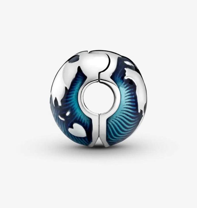 Produktbild Pandora Globe Clip Charm (Silber 925, Emaille)