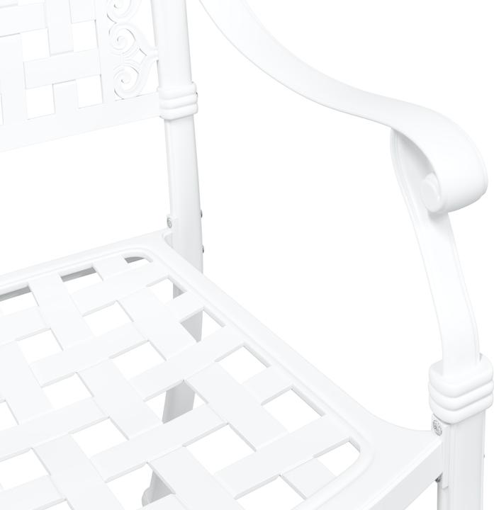 Produktbild VidaXL Gartenstühle 2er Set Weiss Gusseisen