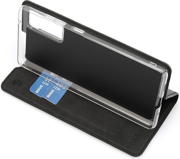 Actual product image Wave BookCase -suojakotelo, Samsung Galaxy S20 FE / Galaxy S20 FE, musta (Samsung Galaxy S20 FE, Samsung Galaxy S20 FE 5G)