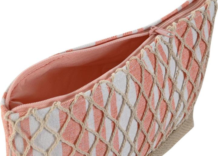 Actual product image Esprit Reise-Toilettentasche Home Grau Koralle 25 x 7 x 15 cm (2 Stück)