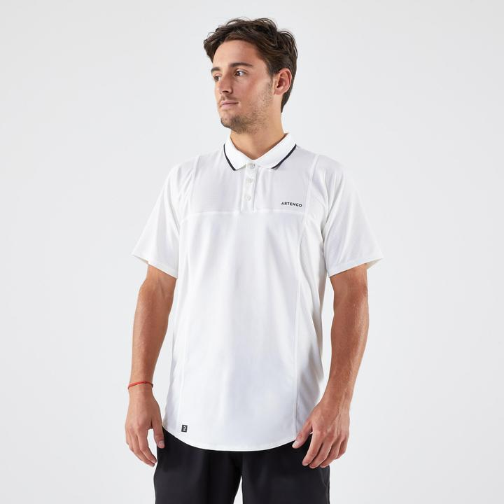 Artengo Herren Tennis Poloshirt - DRY weiss