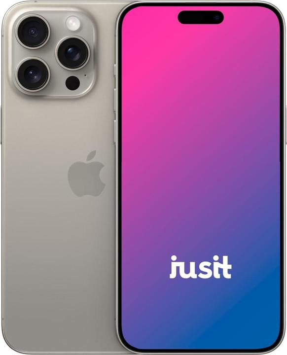 jusit iPhone 15 Pro Max (256 GB, Natural Titanium, 6.70", 48 Mpx, SIM + eSIM, B / Sehr gut)