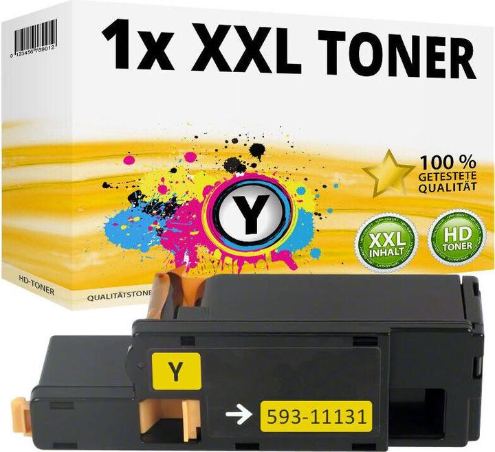 Image du produit Druckfuxx 1x XXL TONER für DELL C1660W 593-11131 V53F6 PATRONE KARTUSCHE YELLOW