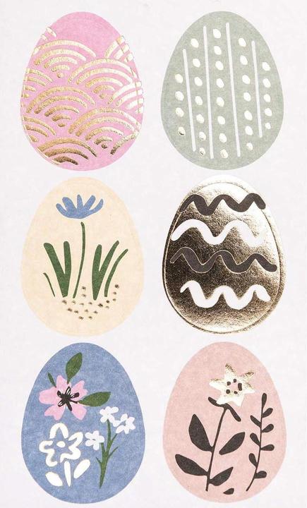 Image du produit Rico Design Oeufs de Pâques autocollants, 4 feuilles (4 x, 0,5 x 10 x 19,5 cm)