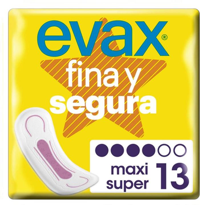 Evax FINA&SEGURA compresas maxi 13 uds (13 x, Sanitary pads)
