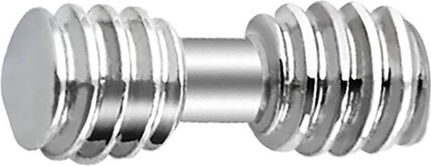 Star Piercing Adapter Dermal Anchor 1.2 mm auf 1.2 mm Gewinde (ohne Messing, Chirurgenstahl 316L)