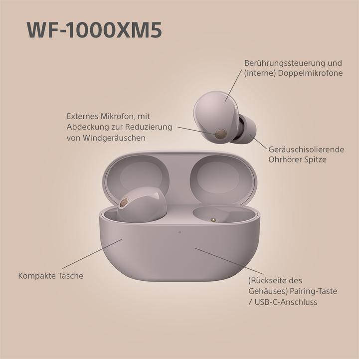 Productafbeelding Sony WF-1000XM5 (NC, 8 h, Draadloze)