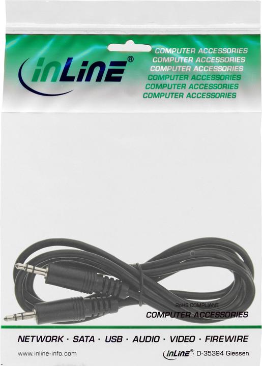 Produktbild InLine Klinke Kabel (1.20 m, 3.5mm Klinke (AUX))