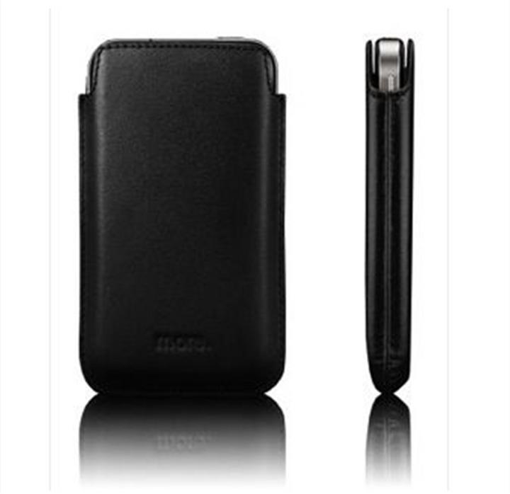 Image du produit more. Classic Collection Étui en cuir pour iPhone 4/4S Noir (Apple iPhone 4s, Apple iPhone 4)