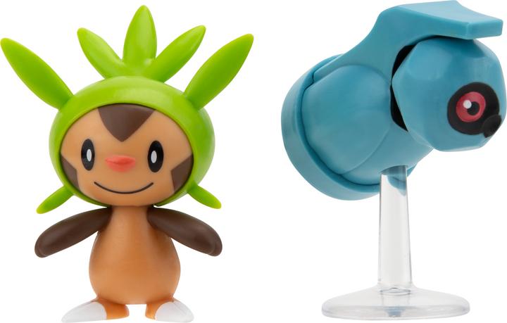 Actual product image Pokémon Battle Figure - Chespin & Beldum (PKW3014)