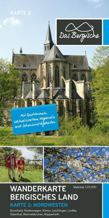Produktbild Naturpark Bergisches Land - Nordwesten, Wanderkarte