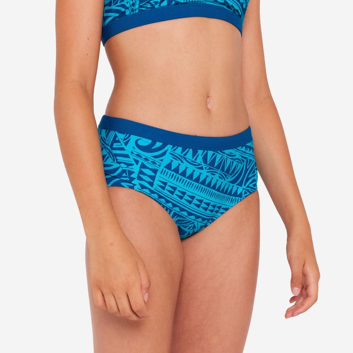 Produktbild Nabaiji Sportbikini Hose Mädchen - 500 Kamyleon Fatu blau/türkis (14, 15, 16)