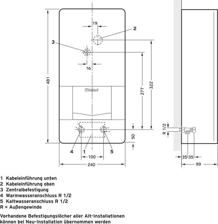 Produktbild Vaillant Elektro-Durchlauferhitzer