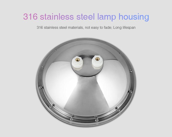 Image du produit Milight Lampe de piscine à LED 27W sans fil RGB+KW/WW 24V PAR-56 (2600 lm, IP68)