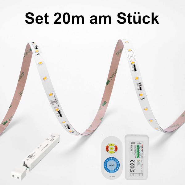 Actual product image Lumina Swiss LED Strip Set 20m HD Long 700lm/m Warm 24V IP20 Deluxe (Warm white, 2000 cm, Indoor)