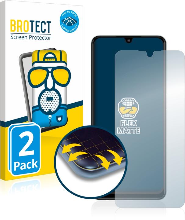Actual product image BROTECT Full-Cover Protector Matte (2 Piece, Samsung Galaxy A22)
